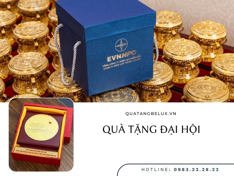 Quà tặng đại hội cao cấp: Tinh hoa chế tác nâng tầm giá trị sự kiện